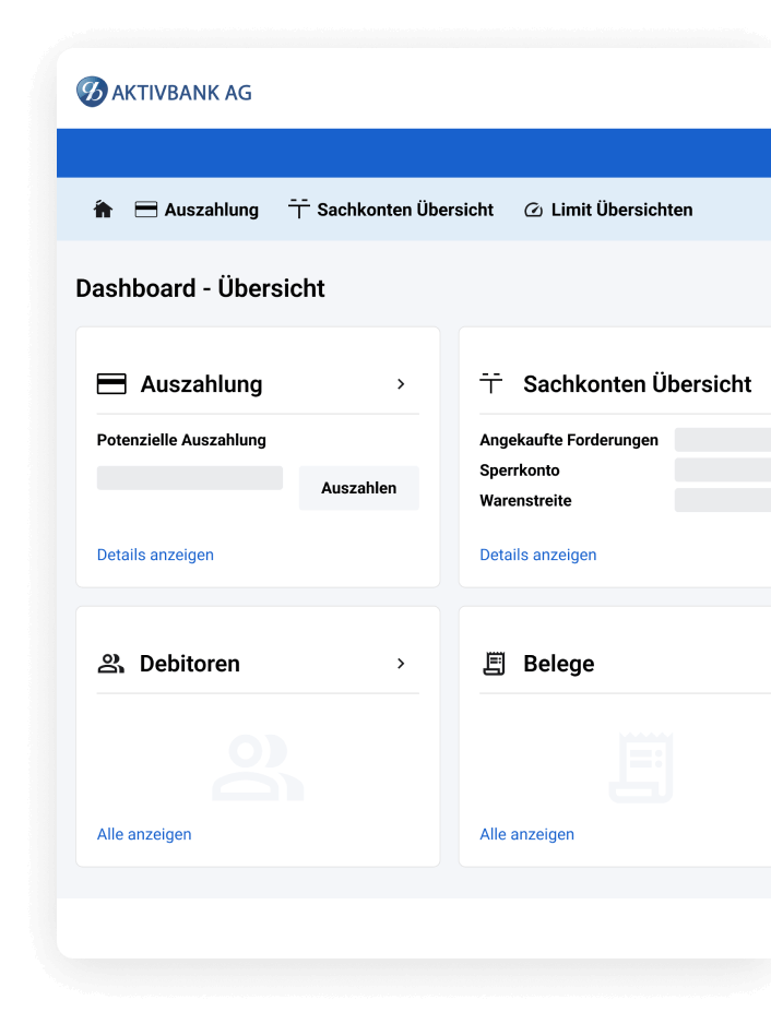 aktiv-web Dashboard Screenshot