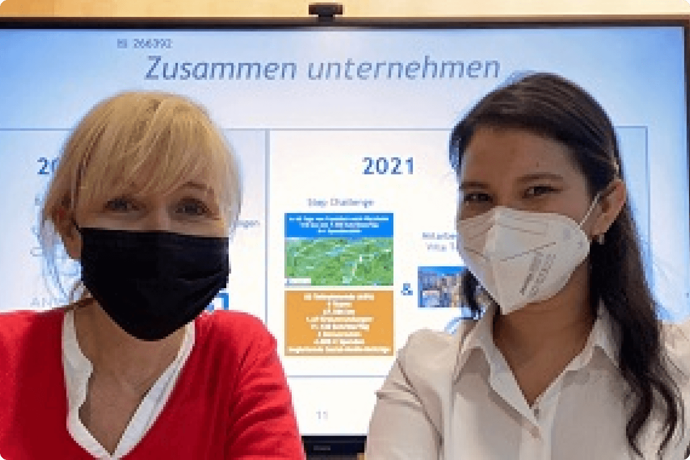 Berit Hosenseidl und Monica Lopez beim Planungsstart für 2022