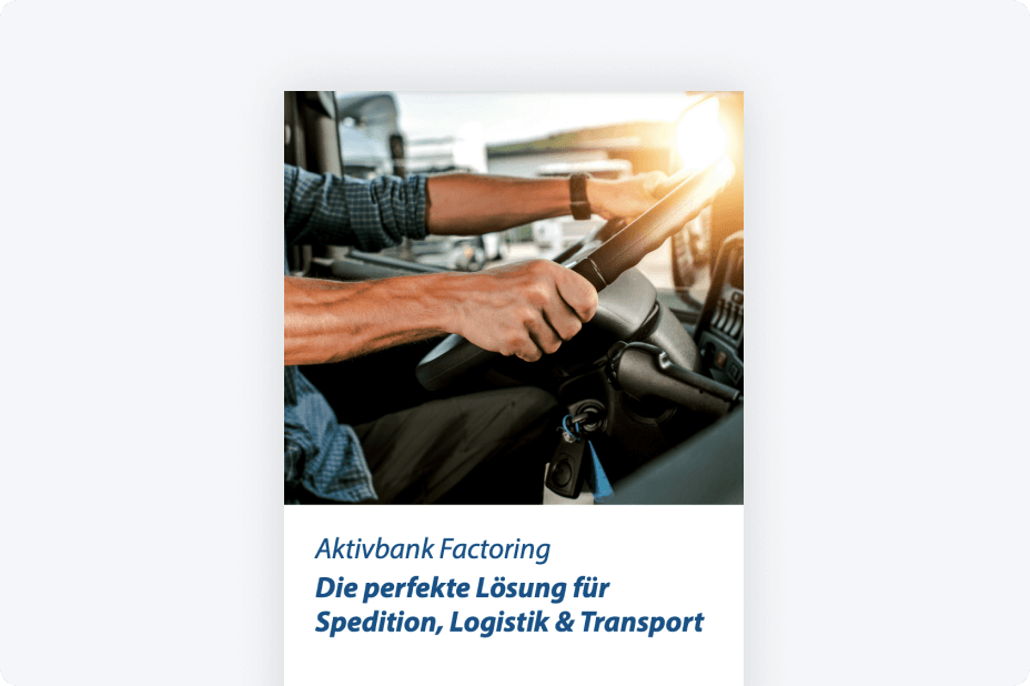 Informationsbroschüre Factoring, Spedition, Transport und Logistik